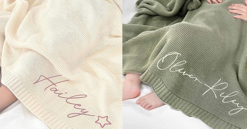 1 Ou 2 Couvertures Brodées Personnalisées Pour Bébé National Deal OohN.com Special Offers, Deals & Discounts in France 3