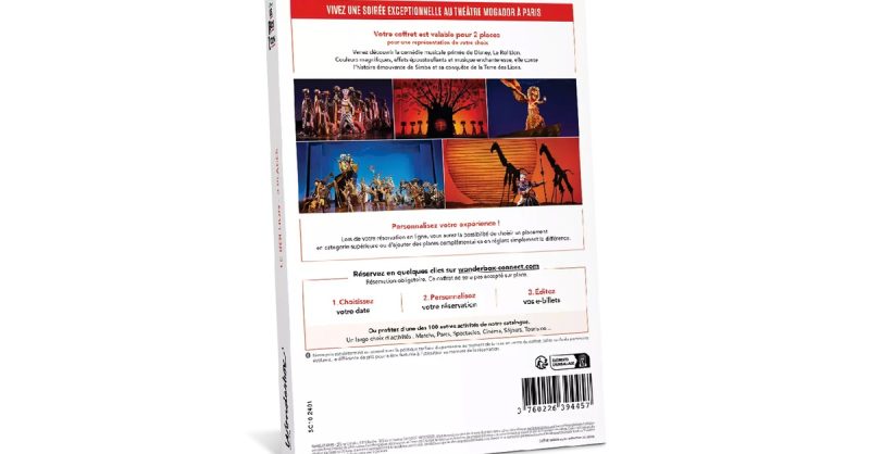 2 Places Pour La Comédie Musicale Du Roi Lion Au Théâtre Mogador National Deal OohN.com Special Offers, Deals & Discounts in France 2