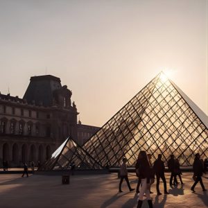 Closing Time at the Louvre: The Mona Lisa at her Most Peaceful at Arc de Triomphe du Carrousel, Paris, France OohN.com Special Offers, Deals & Discounts in France
