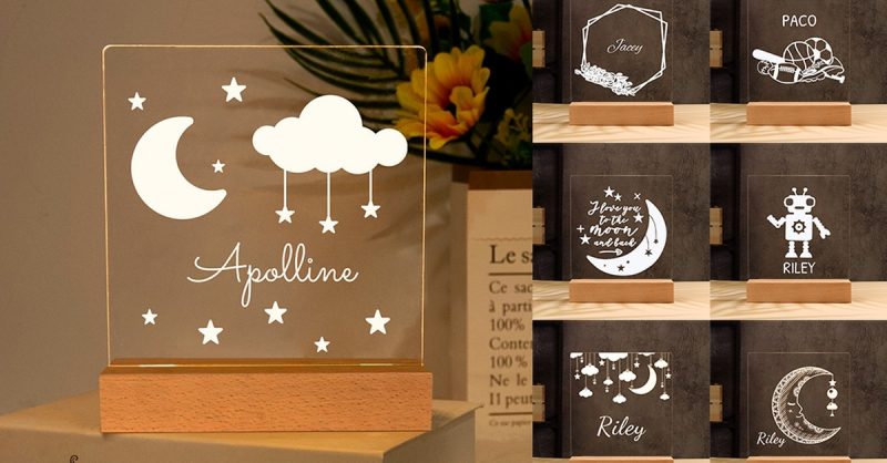 Lampe Veilleuse Personnalisable Avec Justyling National Deal OohN.com Special Offers, Deals & Discounts in France 3